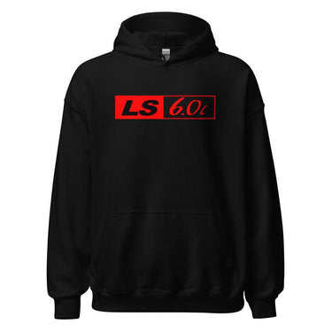 LS2 Vortec and LS Engine 6.0 Hoodie in black